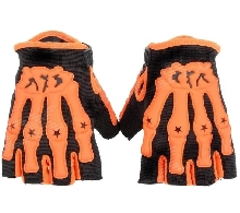 Перчатки - Велосипедные перчатки Pro-Biker «Оранжевые кости»