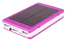 Power Bank аккумуляторы - Аккумулятор на солнечных батареях Solar 20000 mAh pink