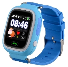 Детские часы-телефон - Детские часы-телефон Smart Baby Watch Q80 синие