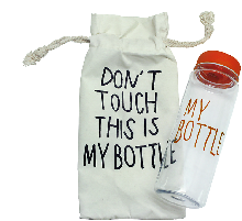 Женские товары - Бутылка для напитков MyBottle с мешочком 500 мл. прозрачная
