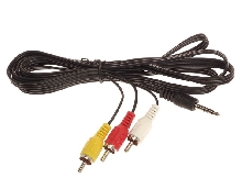 Зарядные устройства и кабели - Кабель AUX+3RSA 1,5 метра
