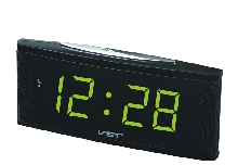 Настольные часы VST - Электронные часы VST-719T Яр-Зелёные