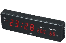 Настольные часы VST - Электронные часы VST-805S Красные