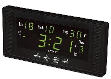 Настольные часы VST - Электронные часы VST-729W Зелёные