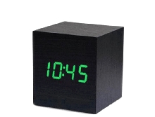 Настольные часы VST - Электронные часы VST-869 (Куб) Зелёные