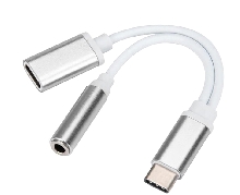Зарядные устройства и кабели - Адаптер-переходник Type-C для USB флешки и AUX 3.5 jack