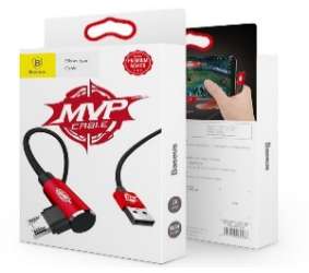 Кабели Baseus - Baseus MVP Elbow Type Cable USB For Micro 2A 1M Red