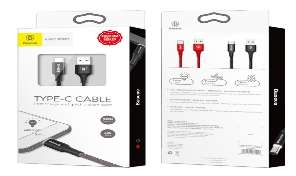 Кабели Baseus - Baseus Rapid Series Type-C Cable （Indicator light25CM Red