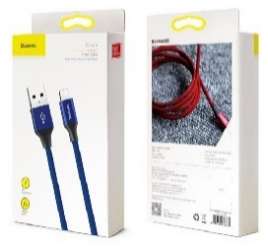 Кабели Baseus - Baseus Artistic striped USB cable Red