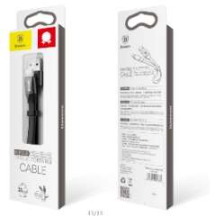 Кабели Baseus - Baseus Nimble Portable Cable For Type-C 2A 1.2M Silver Black