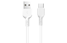 Зарядные устройства и кабели - Кабель USB HOCO X13 Easy USB - Type-C 1 м, белый/черный