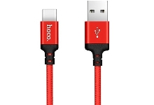 Зарядные устройства и кабели - Кабель USB HOCO X14 Times speed USB - Type-C 2 м, красный/черный