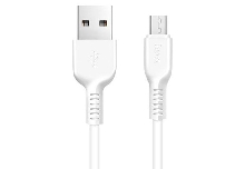 Зарядные устройства и кабели - Кабель USB HOCO X20 Flash USB - MicroUSB 1 м, белый/черный