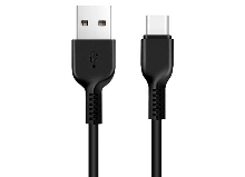 Зарядные устройства и кабели - Кабель USB HOCO X20 Flash USB - Type-C, 3A, 1 м черный/белый