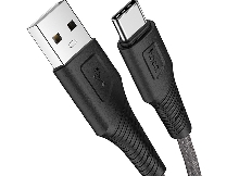 Зарядные устройства и кабели - Кабель HOCO X58 Airy USB - Type-C, 3A, 1 м, черный