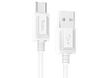 Зарядные устройства и кабели - Кабель HOCO X73 USB - Type-C, 3A, 1 м, белый/черный