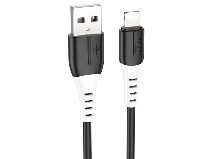Зарядные устройства и кабели - Кабель HOCO X82 Silicone USB - Lightning, 2.4А, 1 м, черный