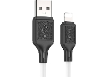 Зарядные устройства и кабели - Кабель HOCO X90 Cool USB - Lightning, 2.4А, 1 м, белый/черный