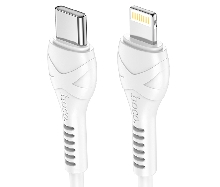 Зарядные устройства и кабели - Кабель USB-C HOCO X55 Trendy Type-C - Lightning, 3A, 1 м, белый