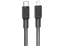 Зарядные устройства и кабели - Кабель USB-C HOCO X69 Jaeger Type-C - Lightning, 20W, 1 м, черный+белый