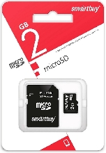 Карты памяти MicroSD - Карта памяти MicroSD SmartBuy 2GB