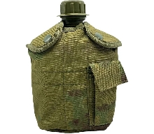 Снаряжение и экипировка - Фляга армейская с котелком в чехле 1л оливковый камуфляж (мультикам)