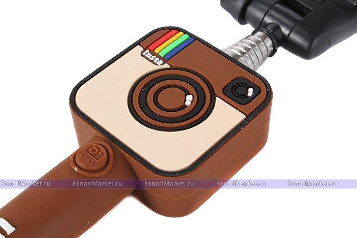 Селфи-палки - Палка для селфи проводной монопод Instagram
