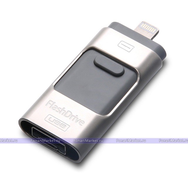 Флешки i-FlashDrive - USB i-FlashDrive OTG для iPhone и iPad 32GB серебристый