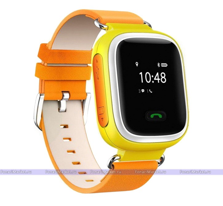 Детские часы-телефон - Детские часы-телефон Smart Baby Watch Q60 жёлтые