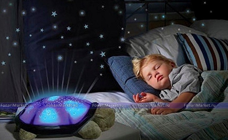Детские товары - Ночник - музыкальный проектор звездного неба Черепаха