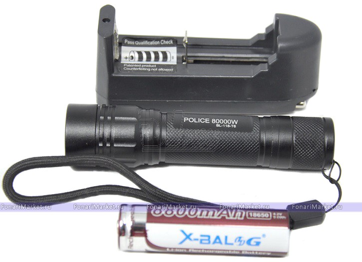 Цена по запросу - Аккумуляторный фонарь Bailong BL-118 XML-T6 Police