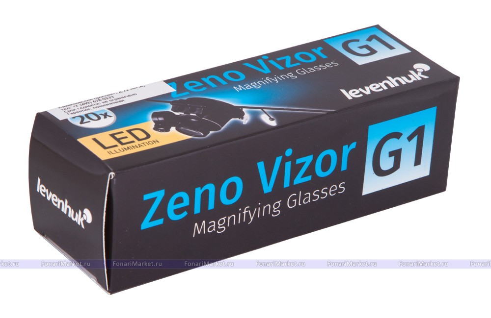 Лупы Levenhuk - Лупа-очки Levenhuk Zeno Vizor G1
