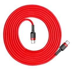Кабели Baseus - Baseus  Cafule Series Type-C PD2.0 60W Flash charge Cable(20V 3A) 2M Red