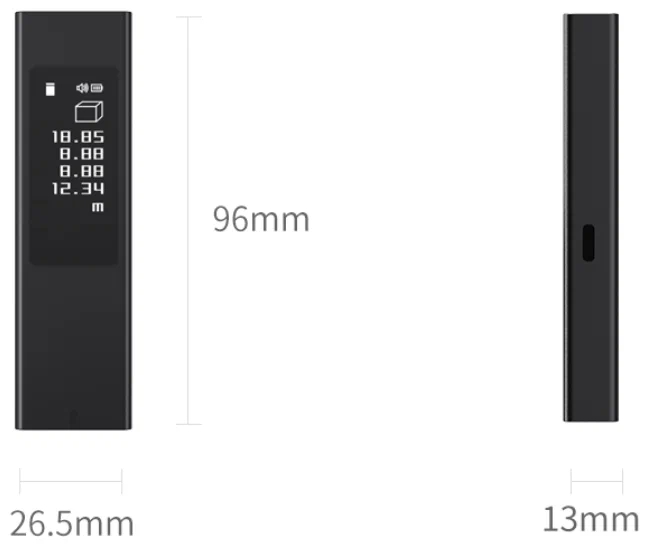 Аксессуары Xiaomi - Лазерный дальномер Xiaomi Duka LS5 Laser Range Finder 40M EU