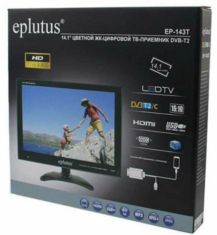 Автомобильные телевизоры - Автомобильный телевизор Eplutus EP-143T