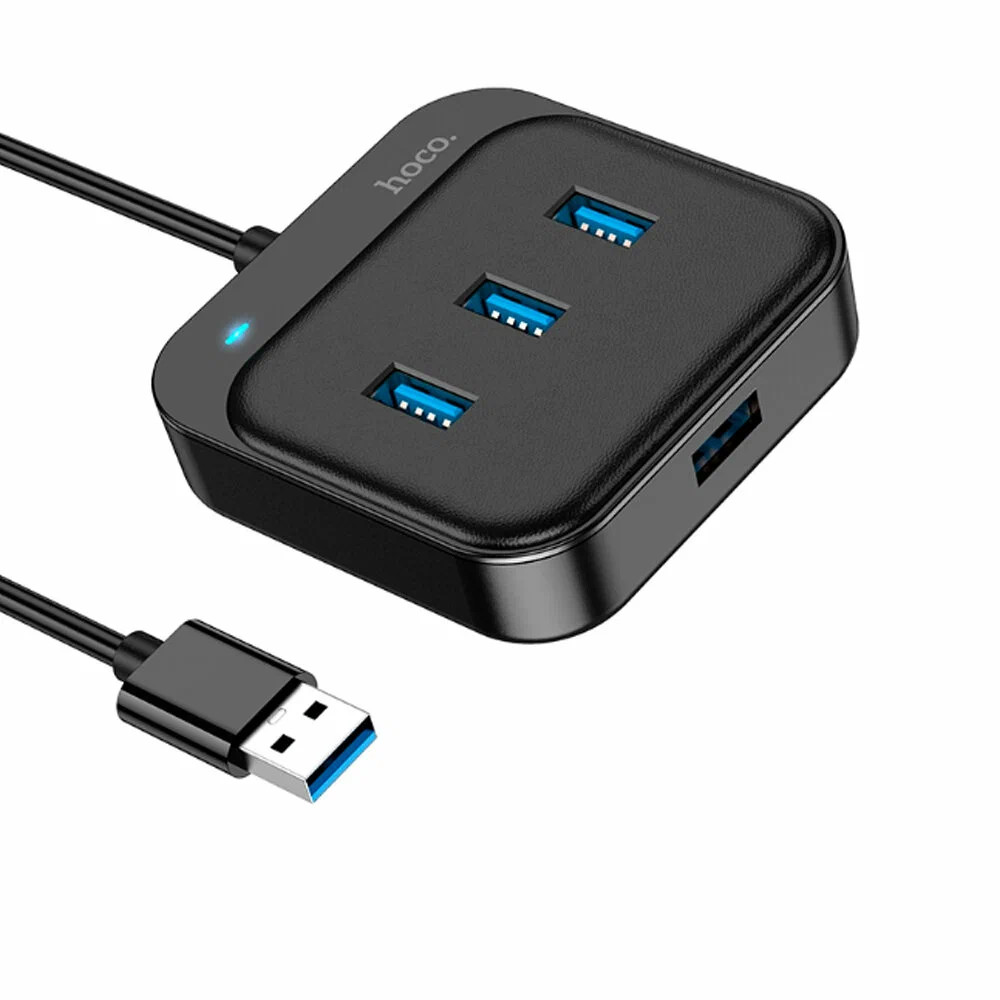 Зарядные устройства и кабели - USB HUB разветвитель HOCO HB31 Easy 4 в 1