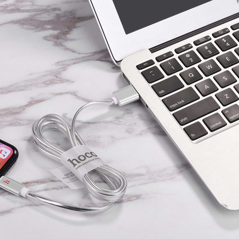 Зарядные устройства и кабели - Кабель USB HOCO UPL12 Metal Jelly USB - Lightning 1.2 м (разные цвета)