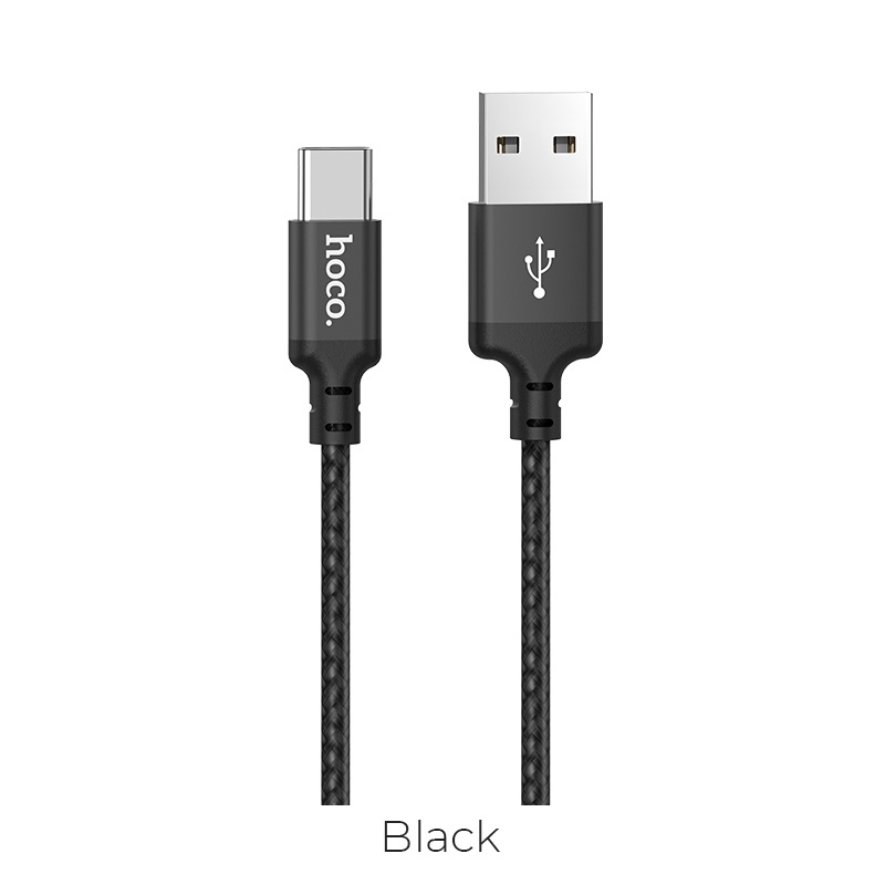Зарядные устройства и кабели - Кабель USB HOCO X14 Times speed USB - Type-C 2 м, красный/черный