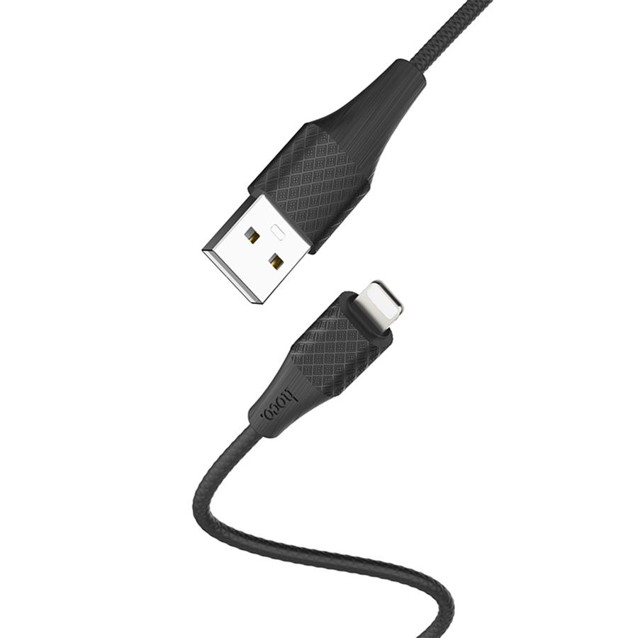 Зарядные устройства и кабели - Кабель HOCO X32 Excellent USB - Lightning, 2А, 1 м, черный