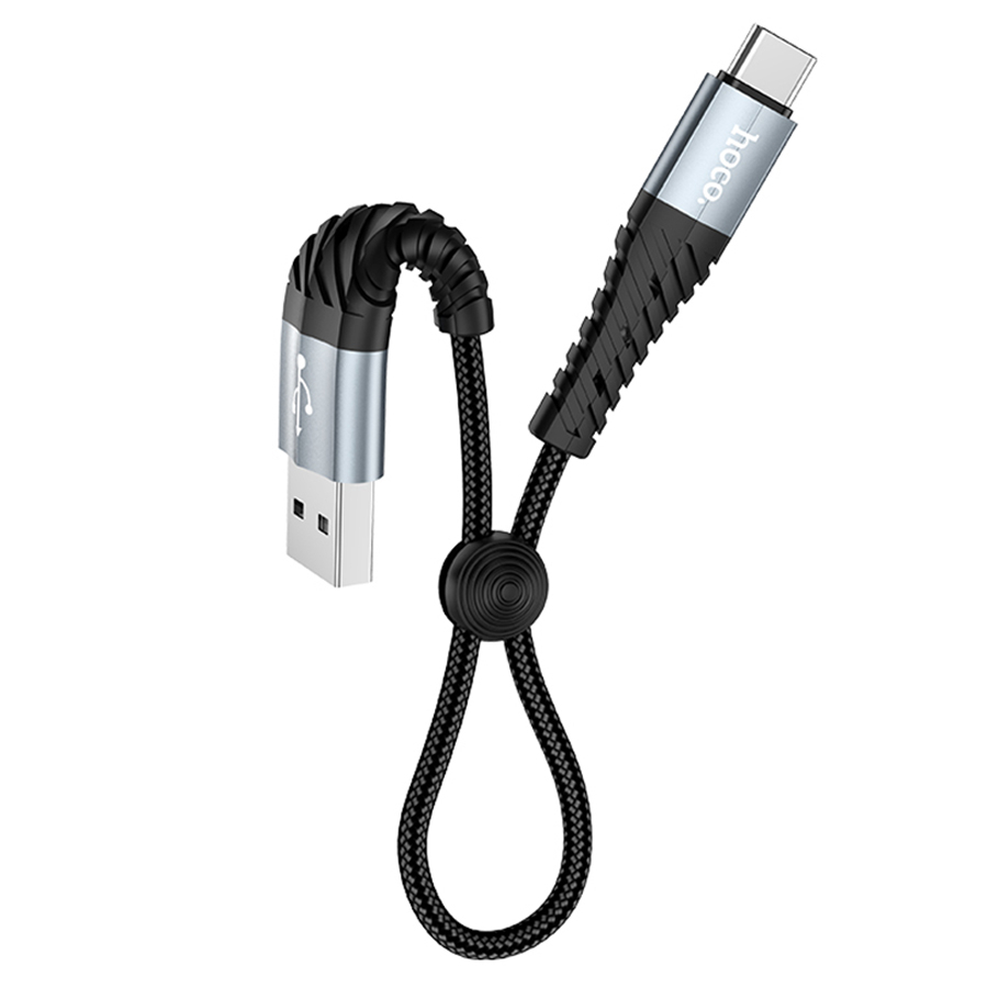 Зарядные устройства и кабели - Кабель USB HOCO X38 Cool Type-C, 3A, 25 см, черный