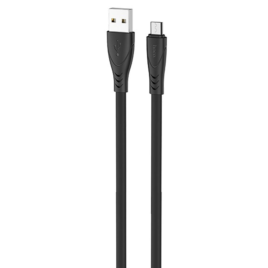 Зарядные устройства и кабели - Кабель USB HOCO X42 Soft MicroUSB, 2.4А, 1 м, черный