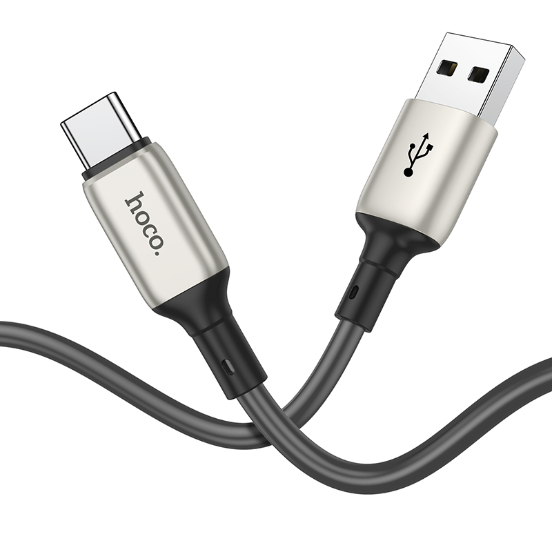 Зарядные устройства и кабели - Кабель HOCO X66 Howdy USB - Type-C, 3A, 1 м, серый