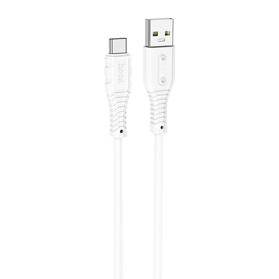 Зарядные устройства и кабели - Кабель HOCO X67 Nano USB - Type-C, 5A, 1 м, белый/черный