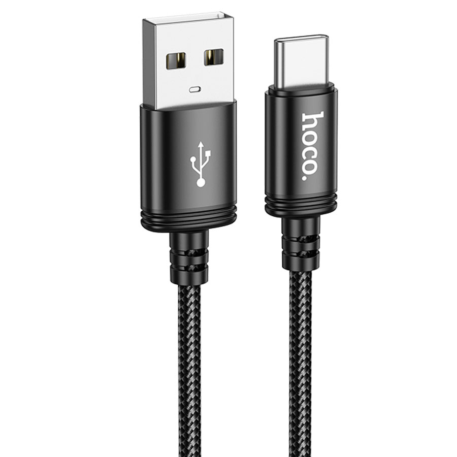 Зарядные устройства и кабели - Кабель HOCO X89 Wind USB - Type-C, 3A, 1 м, черный
