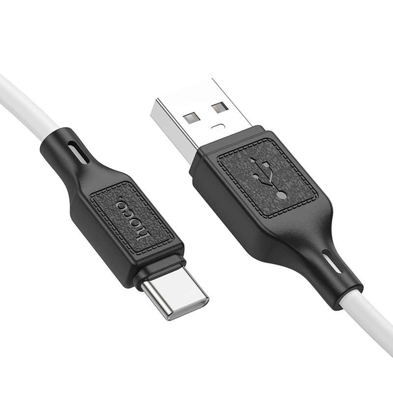 Зарядные устройства и кабели - Кабель HOCO X90 Cool USB - Type-C, 2.4А, 1 м, белый/черный
