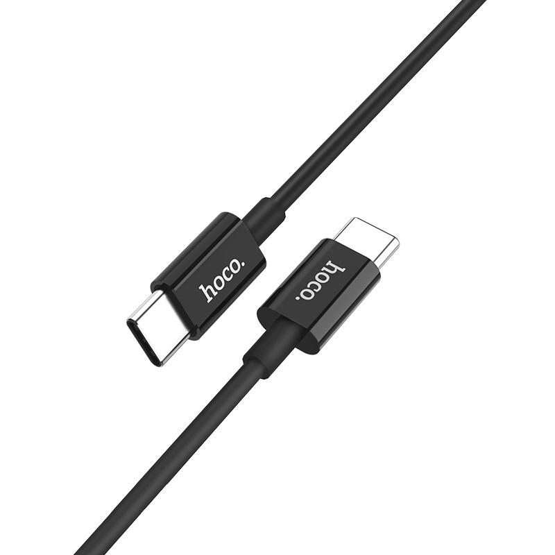 Зарядные устройства и кабели - Кабель USB-C HOCO X23 Skilled Type-C - Type-C, 3A, 1 м, черный/белый