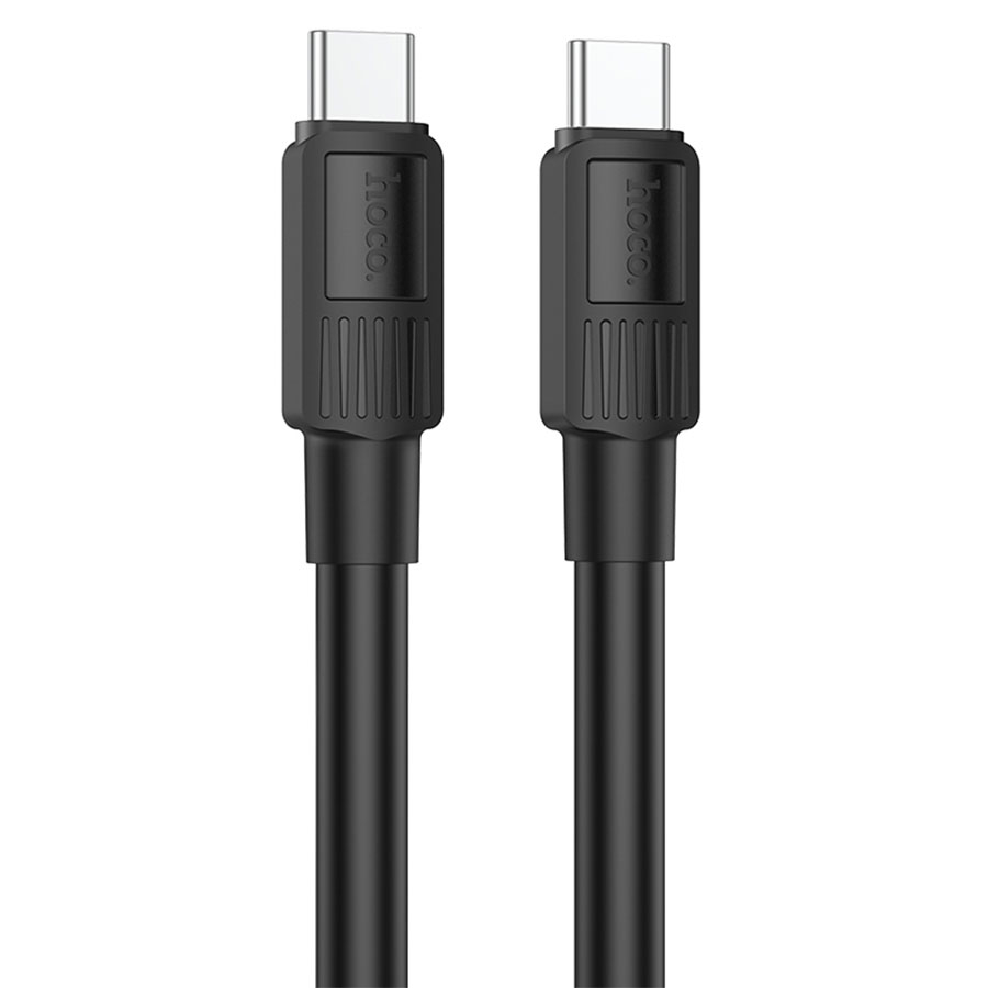 Зарядные устройства и кабели - Кабель USB-C HOCO X84 Solid Type-C - Type-C, 3A, 60W, 1 м, белый/черный