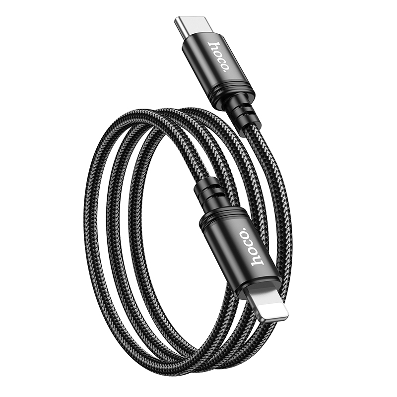 Зарядные устройства и кабели - Кабель USB-C HOCO X89 Wind Type-C - Lightning, 20W, 1 м, черный