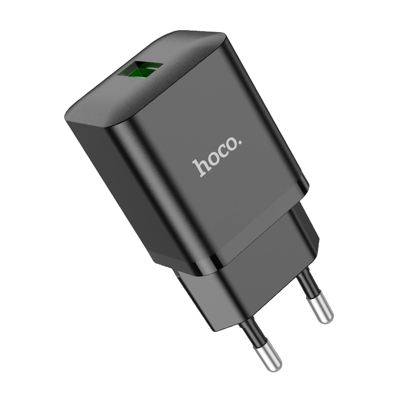 Зарядные устройства и кабели - Зарядное устройство HOCO N26 Maxim 1xUSB, 3.0A, 18W белый/черный