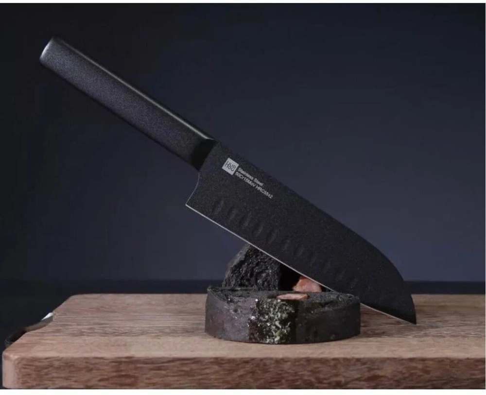 Аксессуары Xiaomi - Набор кухонных ножей Xiaomi Huo Hou Black Heat Knife Set 2 шт